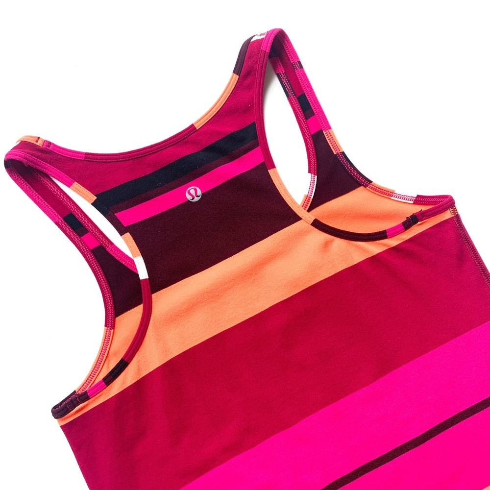 LULULEMON • Striped Racerback Tank
